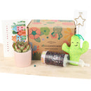 Holiday Gift Box - 1 Succulent 1 Sparkler 1 Confetti Popper &amp; 1 Felt Wire Cactus Pot