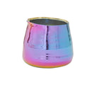 Rainbow Glaze Planter, Unique Flower Vase, Artisanal Stoneware Pot for Succulent and Houseplant Decor
