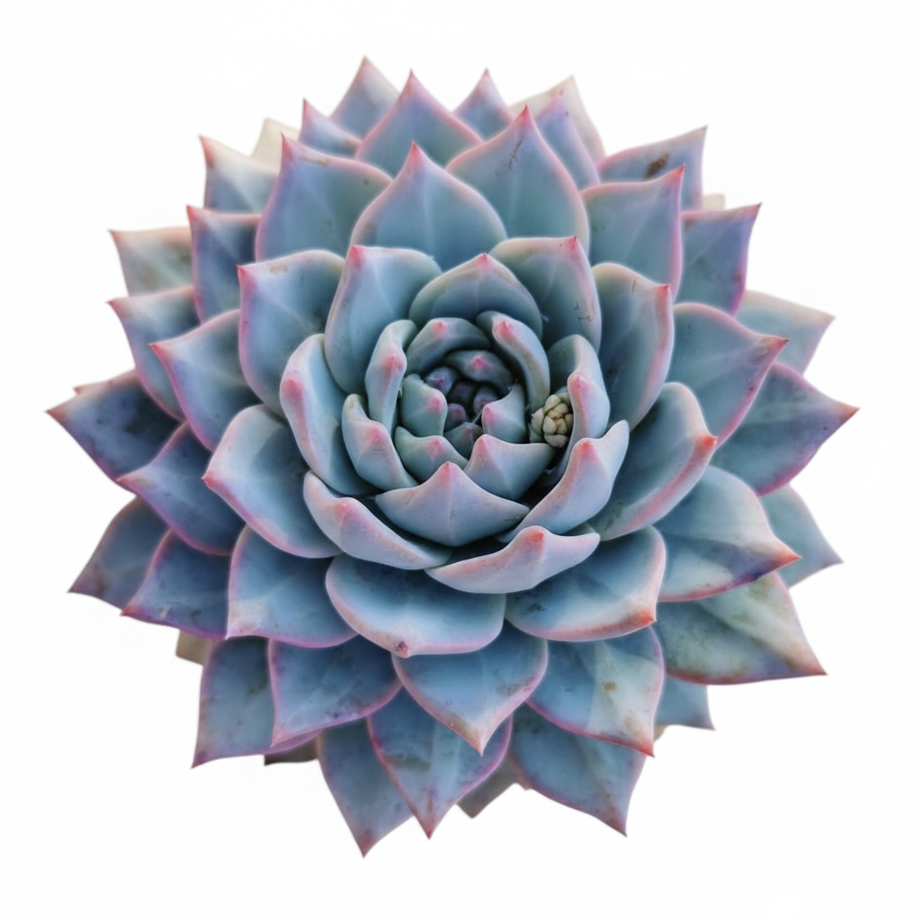 buy echeveria blue bird live succulent 2 inch online, silvery blue powdery farina rosette, fleshy pointed leaves with pink-red tips, compact clustering growth form, drought tolerant and low maintenance, perfect for a bright windowsill display