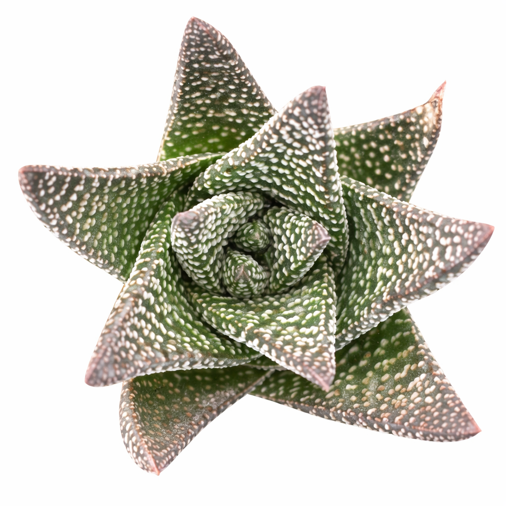 buy gasteraloe 'royal highness' live succulent 2 inch online, dark green compact rosette leaves densely covered in raised white dots, thick fleshy slightly recurved foliage, slow growing architectural form, tolerates low light indoors, elegant sculptural tabletop accent, a unique and thoughtful gift for succulent collectors