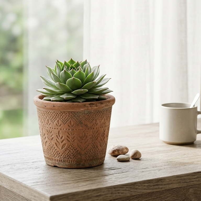 2 inch sempervivum purdy's live succulent for sale, velvet silver rosette, compact clustering, outdoor garden, beginner gift