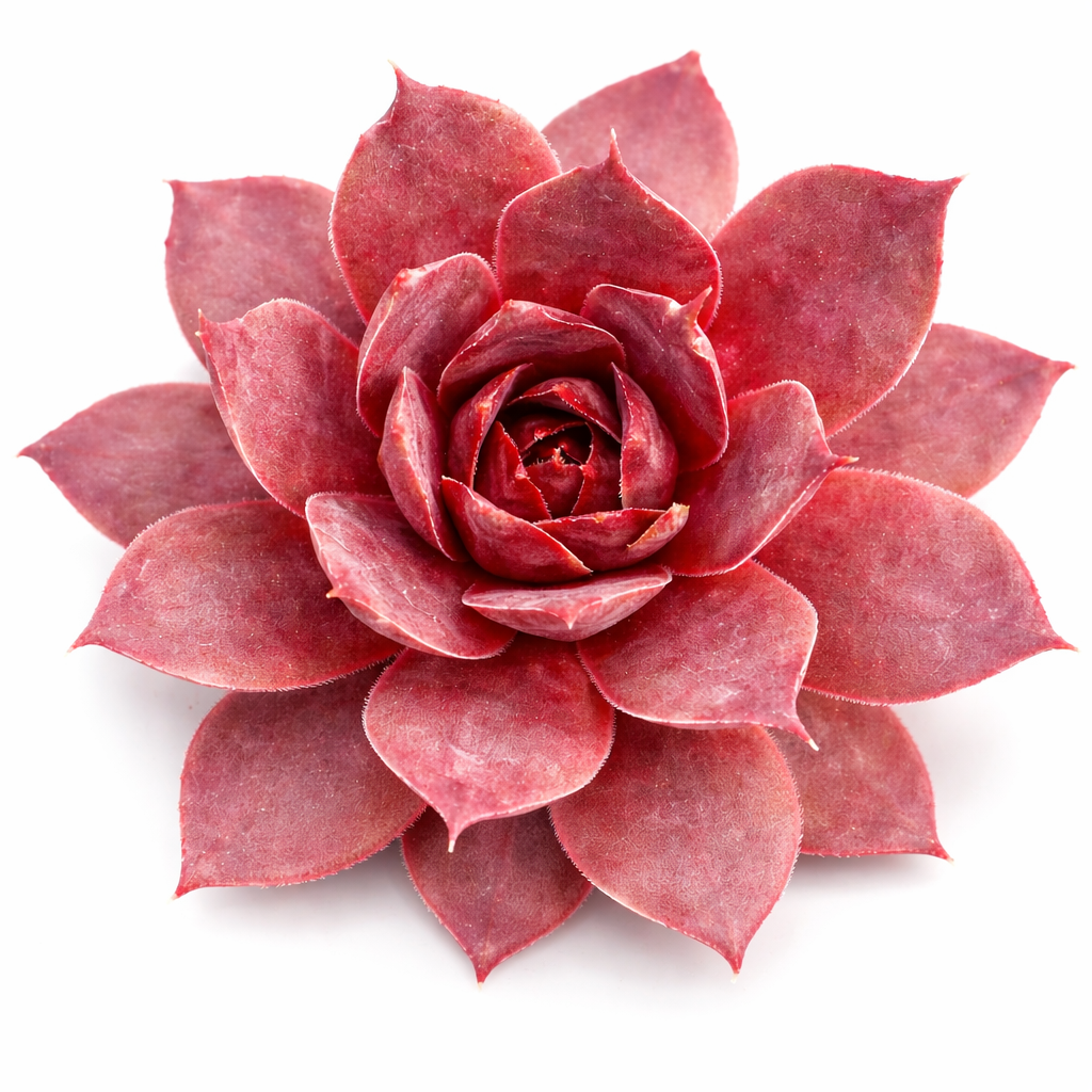 buy sempervivum 'temby' live succulent 2 inch online, silvery green rosette with seasonal rose lilac and burgundy tips, fleshy pointed leaves in tight symmetrical form, cold hardy to -40°f, low maintenance offset-producing alpine succulent, striking in rock gardens or shallow containers, a unique colorful gift for succulent lovers