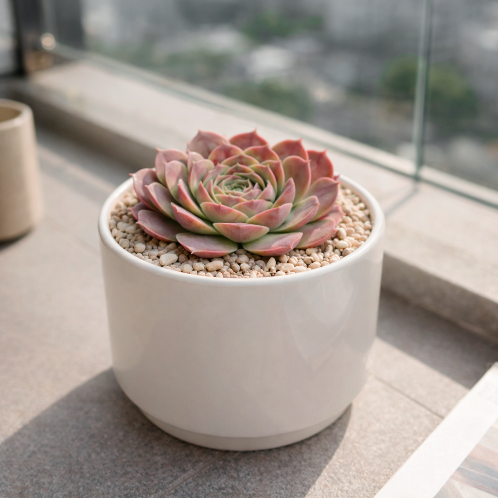 buy sempervivum heuffelii 'saffarina' live succulent 2 inch online, deep chocolate burgundy rosette with apple green center, long soft cilia leaf edges, compact clustering form, frost hardy to zone 4, drought tolerant, elegant architectural accent for rock garden or container display, perfect cold hardy succulent gift for plant collectors
