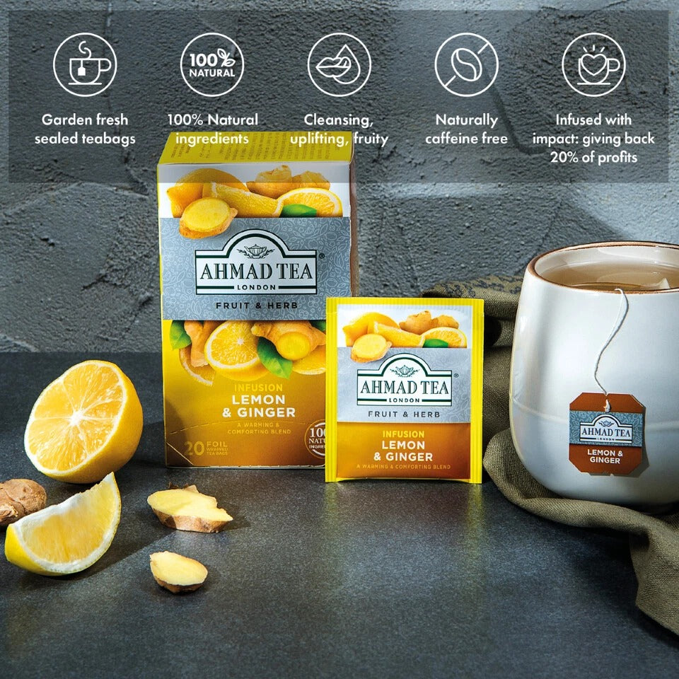 Lemon &amp; Ginger Infusion Teabags for sale